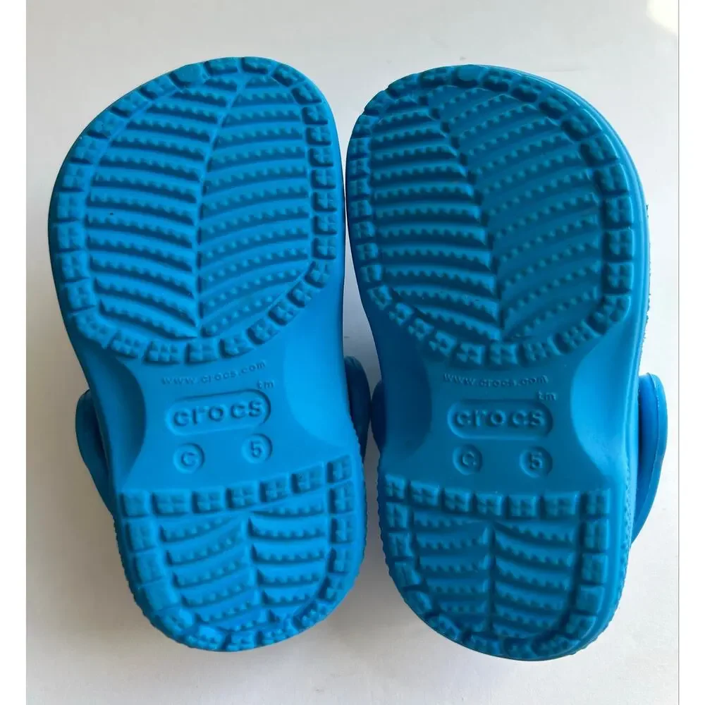 Crocs Baya Clog Blue Toddler Sz 5 Slip On Excellent